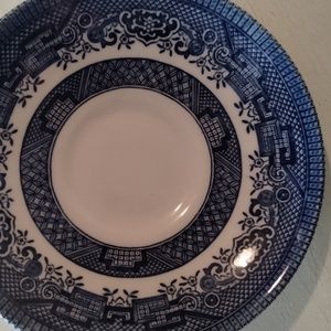 Chinoiserie  Blue White Tea Saucer Only